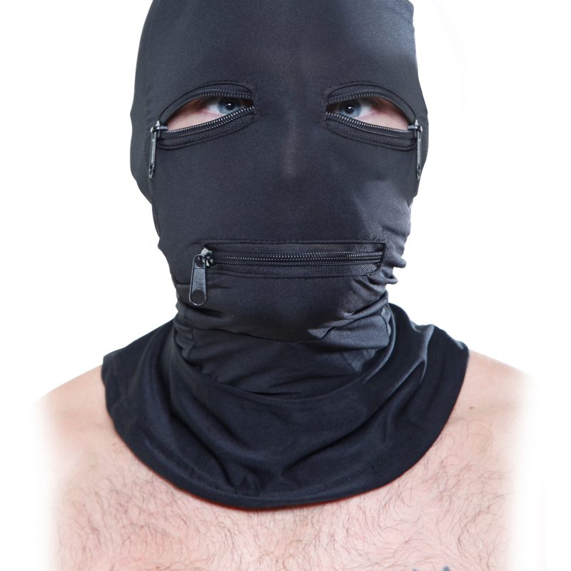Zipper Face Hood.