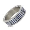 Blue Greek Key Design Cockring. Ármérő:45mm